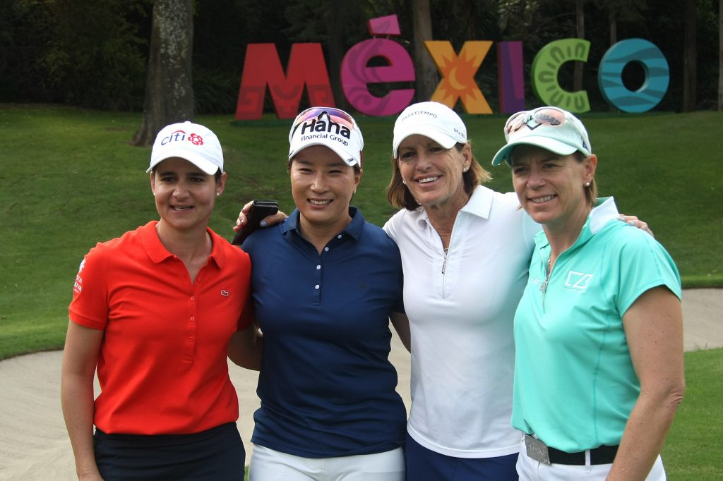 FOTO NOTIMEX. La ex número uno del mundo enfrentó a las inmortales Annika Sorenstam y Se Ri Pak.