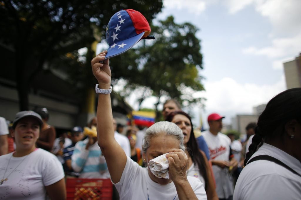 El Heraldo de México. Protestas en Venezuela.
(AP Photo/Ariana Cubillos)