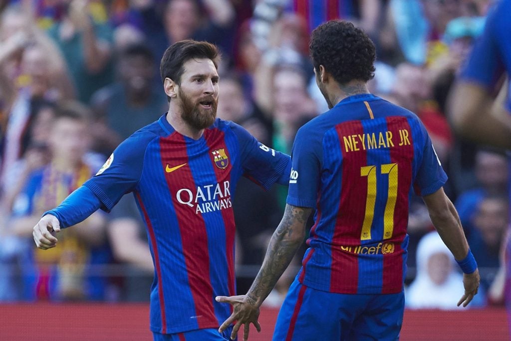 FOTO EFE. Lionel Messi consiguió doblete