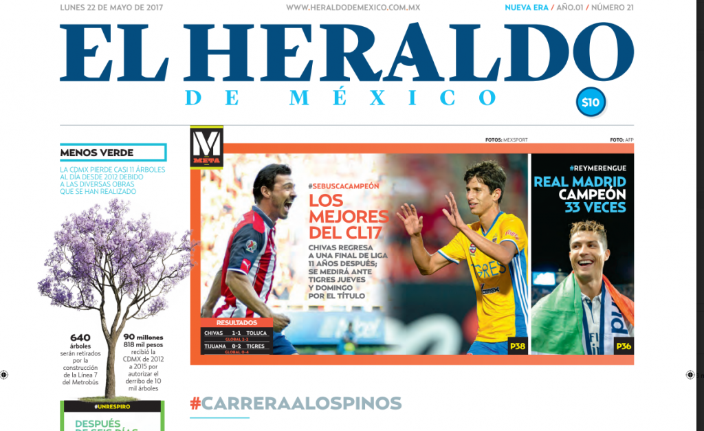 EDICIÓN IMPRESA: 22 DE MAYO DE 2017