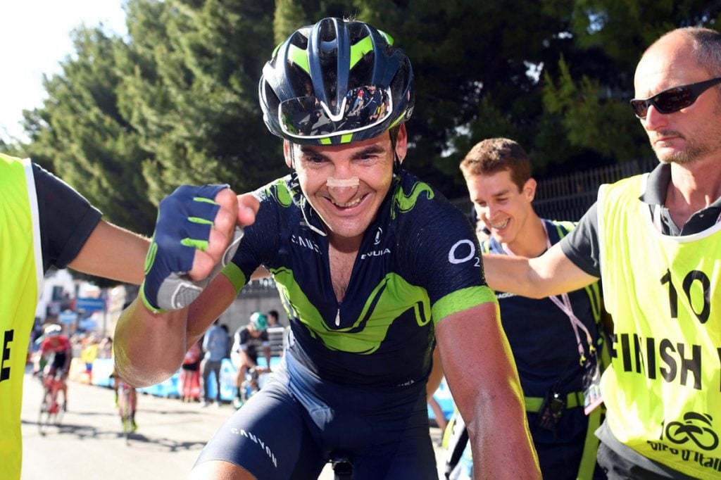 FOTO AP. El ciclista vasco cruzó la meta con segundos de ventaja