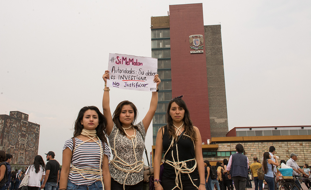 informó quienes conforman el grupo de universitarias expertas en violencia de género que se incorporarán a las investigaciones. FOTO CUARTOSCURO