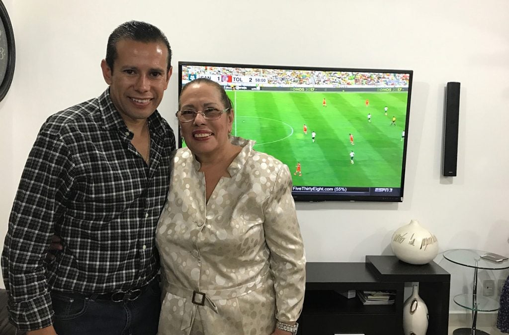 Edna María Soto, madre del árbitro Alfredo Peñaloza
