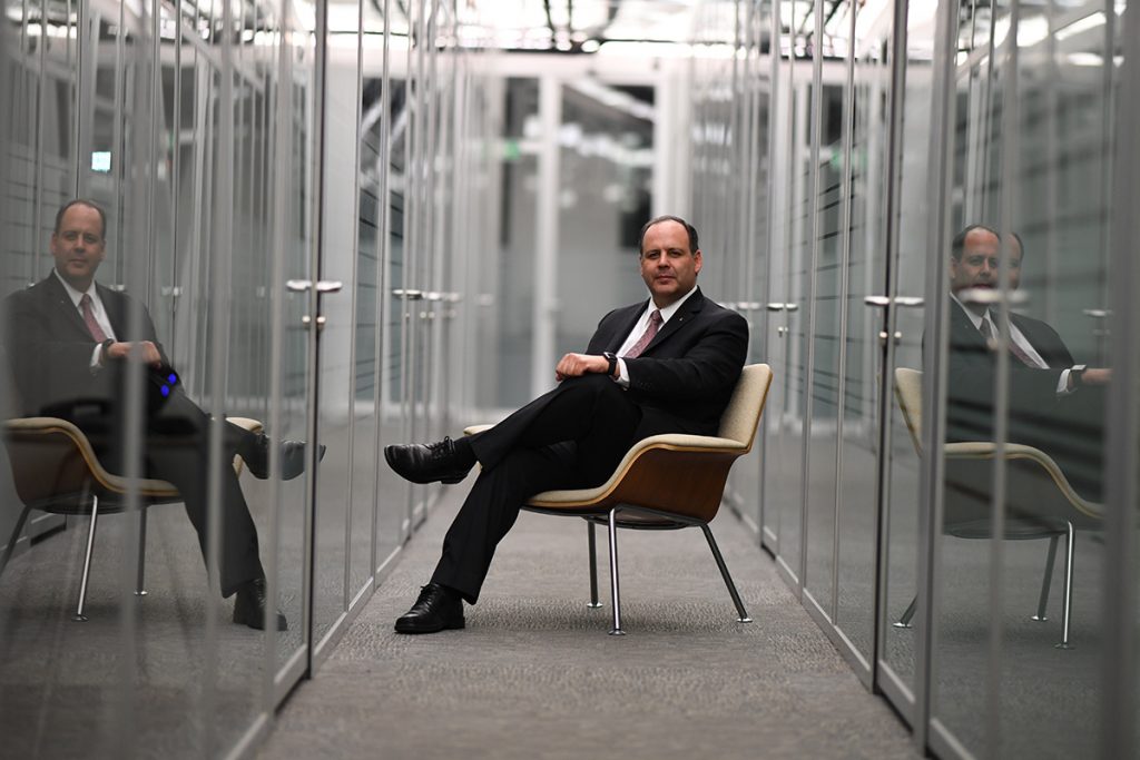 Gustavo de Hoyos, presidente de la Coparmex. FOTO: SAÚL MOLINA