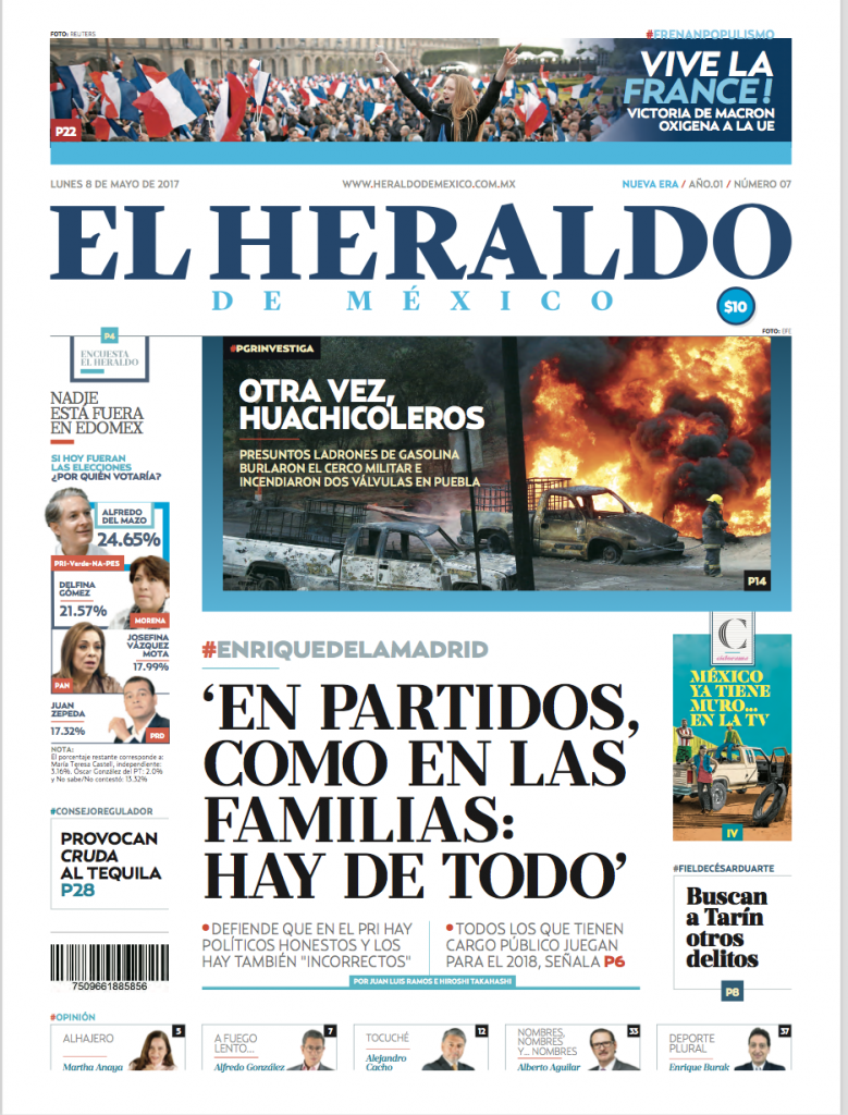EDICIÓN IMPRESA: 8 de Mayo de 2017