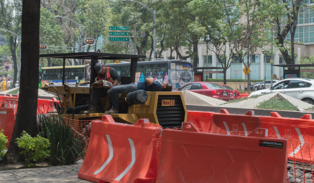 Obras por el metrobús @Cuartoscuro.com