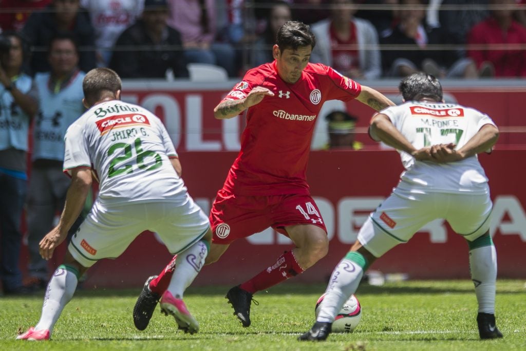 Toluca vs Necaxa, correspondiente a la Jornada 5 de la Liga MX del Torneo Apertura 2017, en Estadio Nemesio Diez. @Mexsport.net