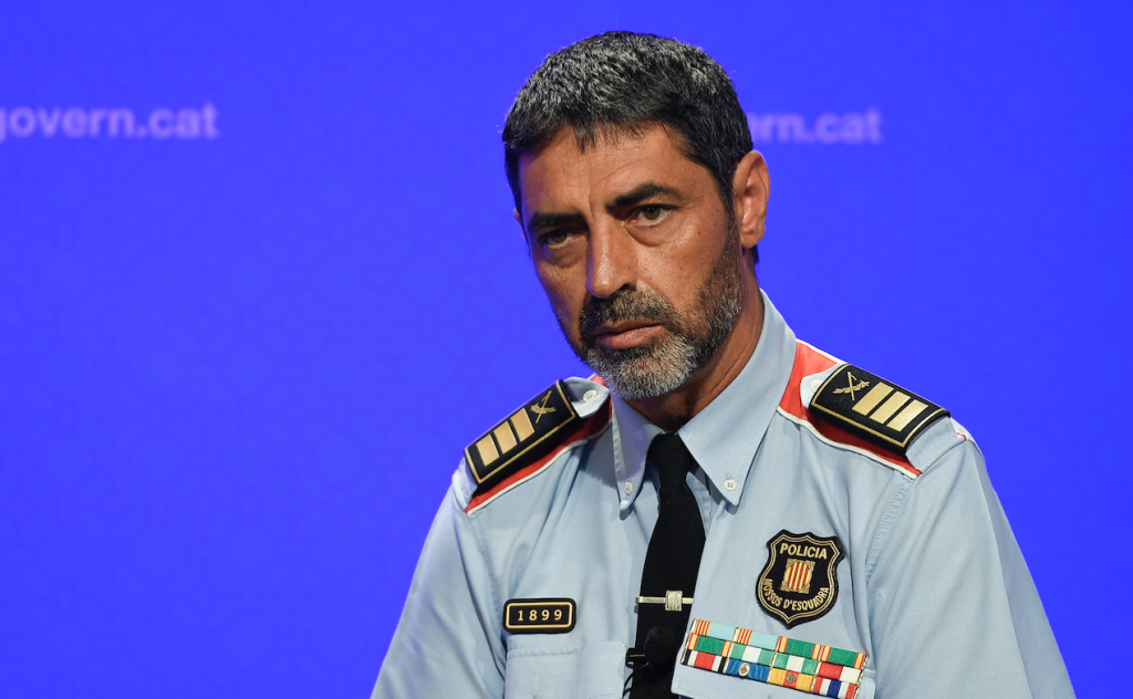 Josep Lluis Trapero, jefe de la policía regional catalana. @AFP