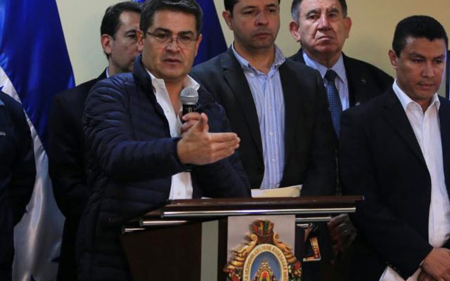 Juan Orlando Hernández. AFP.