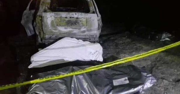 Seis personas calcinadas dentro de camioneta en Uruapan