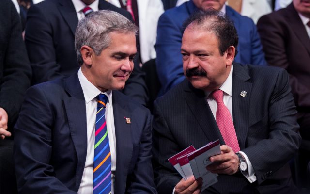 Miguel Ángel Mancera y Amando Ahued. CUARTOSCURO.