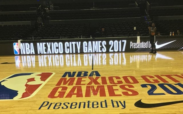 Los Nets de Brooklin realizaron su primera práctica en la Arena Ciudad de México, en donde este jueves enfrentarán al Thunder de Oklahoma