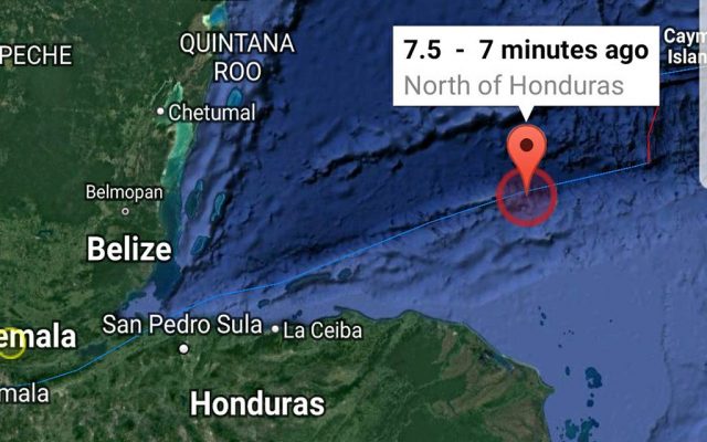 Alerta de alto oleaje en costas del Caribe mexicano por sismo en Honduras