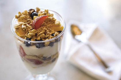 #PostresSaludables Mezcla de frutos secos con miel y yogurt de coco