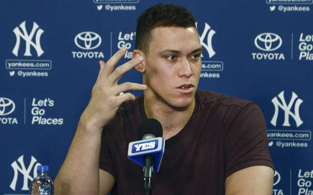 El Novato del Año de la Liga Americana, Aaron Judge realizó su primera práctica de bateo desde su operación en el hombro izquierdo; asegura que estará listo para el inicio de temporada con Yankees