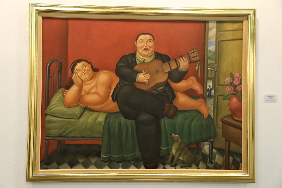 Más de 30 piezas de Botero se presentan en una misma sección dentro de la feria, la cual finaliza este domingo