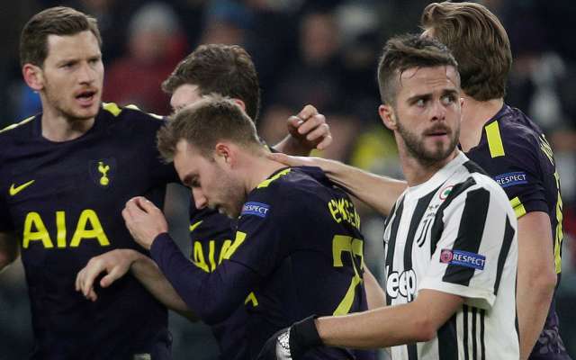 El Tottenham se repuso de un 2-0 en contra y sacó un empate muy valioso 2-2 en la cancha de la Juventus, dentro de la ida de los octavos de final de la Champions League