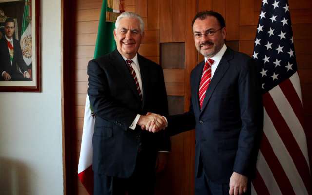 Videgaray con Tillerson. Cuartoscuro (Archivo)