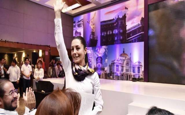 PES ratifica a Sheinbaum como su candidata a la CDMX