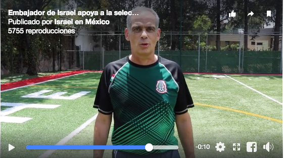 ¡Vamos México! dice Embajada de Israel a la Selección Nacional