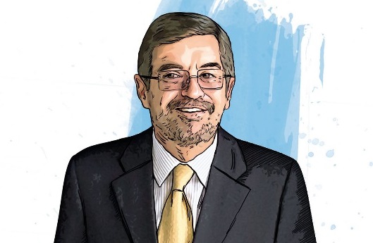 La imagen del ex rector que va a la ONU