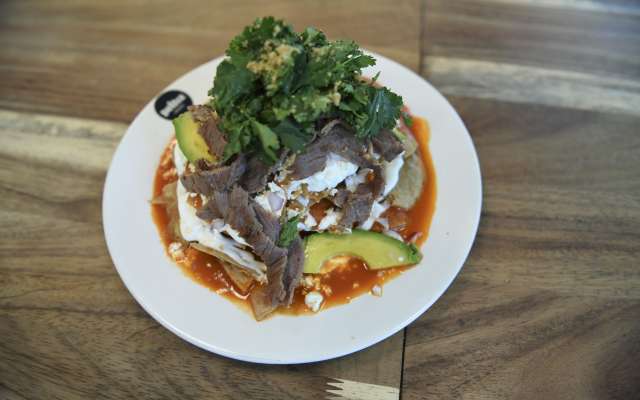 Los chilaquiles. Son el platillo emblemático del lugar. Foto: LESLIE PÉREZ