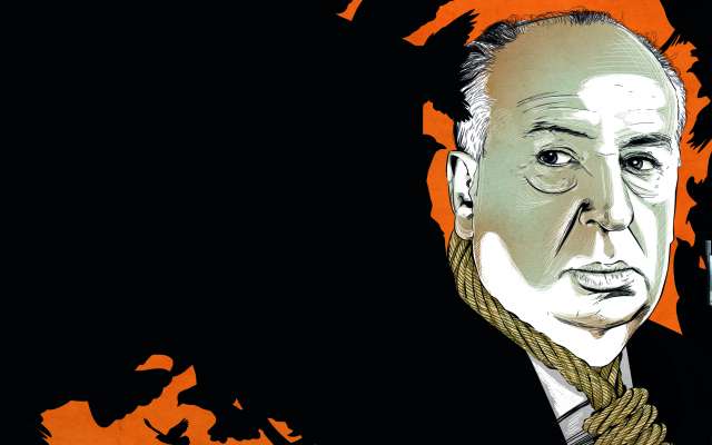 La exposición sobre Alfred Hitchcock permite conocer la relación del director con la cultura pop y las mujeres. ILUSTRACIÓN: ALLAN G. RAMÍREZ
