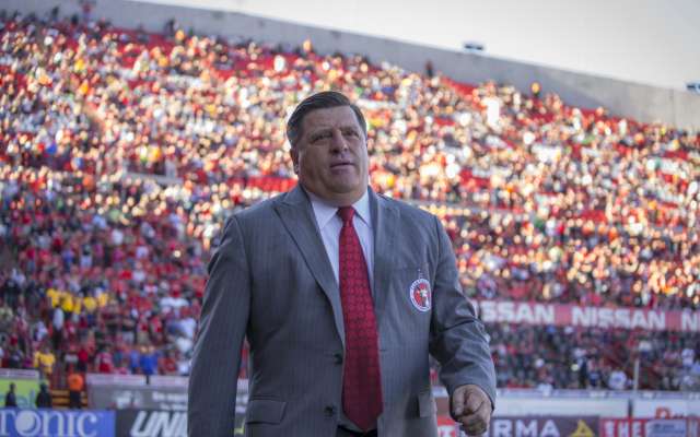 “Puebla está corriendo, tiene una gran labor colectiva para defender su arco y debemos estar atentos a eso”, comentó Miguel Herrera. Foto: Cuartoscuro