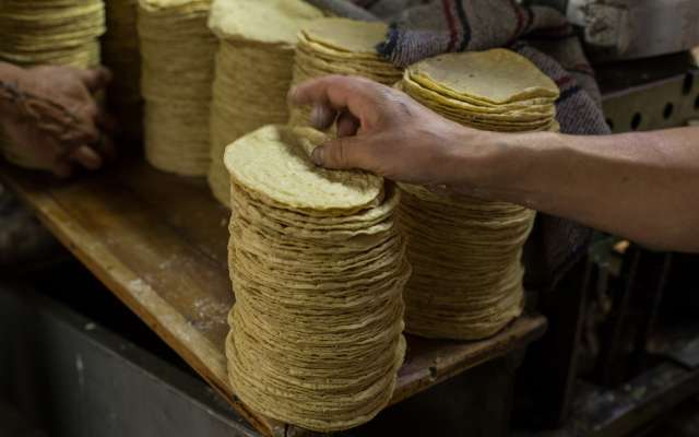 TORTILLA. Sus ingredientes
son simples: maíz, agua y cal. Foto: Cuartoscuro