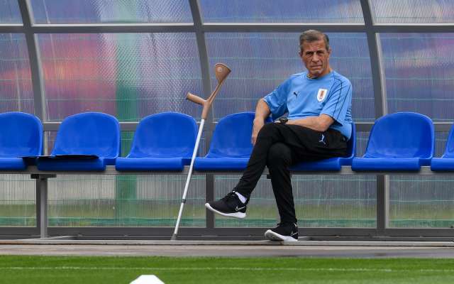 El Maestro lleva 185 partidos dirigidos, lo que lo lleva a tener el récord de director técnico con más partidos al frente de una misma selección. Foto: AFP