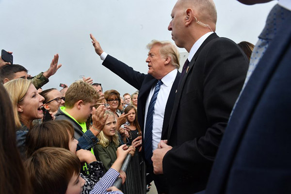 El presidente estadounidense, Donald Trump, acudirá este martes a la localidad de Shanksville, en Pensilvania. FOTO: AFP