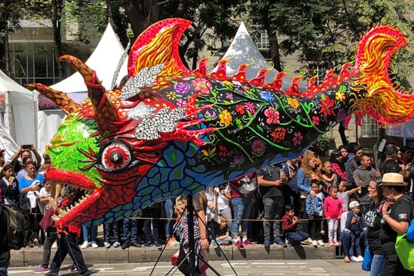 Los alebrijes serán expuestos en Reforma. FOTO: ESPECIAL