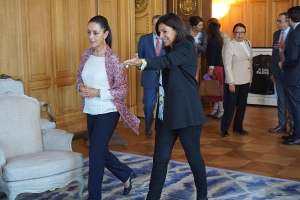 En la imagen, Claudia Sheinbaum y Anne Hidalgo. Foto: Especial