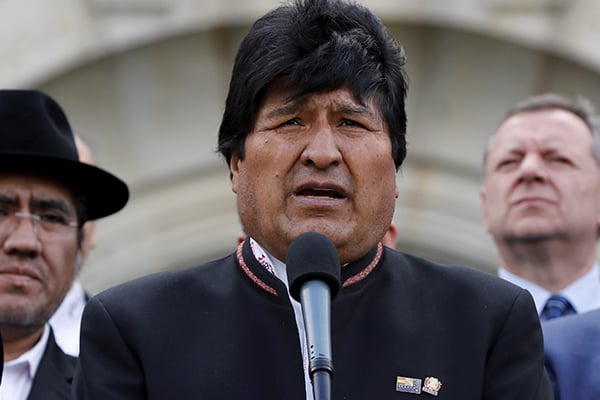 El mandatario Evo Morales
busca su cuarto mandato consecutivo. FOTO: REUTERS