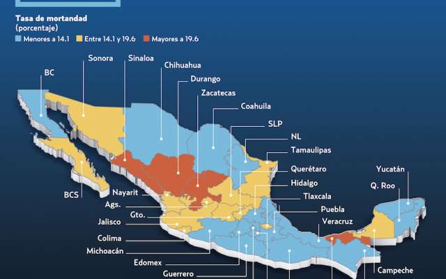 Accidentes viales cuestan 5% del PIB. Gráfico Heraldo de México