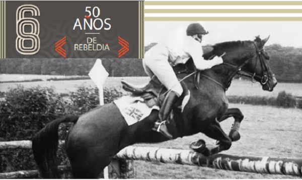 DUPLA GANADORA. Mary Gordon-Waston con el caballo Cornishman V. Foto: Especial