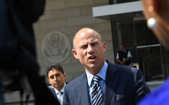 Avenatti estuvo supuestamente involucrado el martes en una pelea con una mujer no identificada.
FOTO: AFP