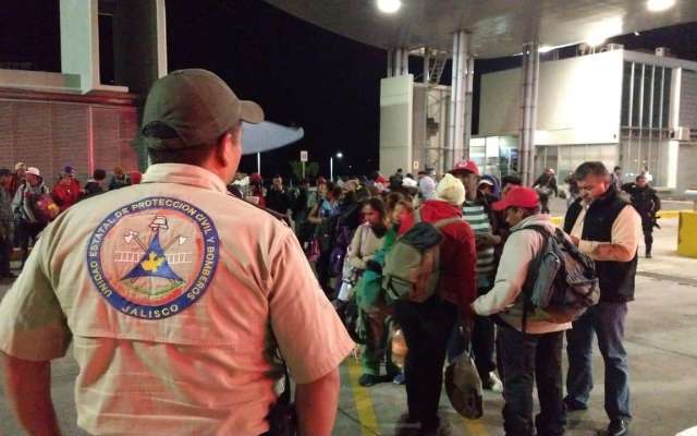 Hasta esta noche más de 700 migrantes habían llegado a Guadalajara desde este fin de semana