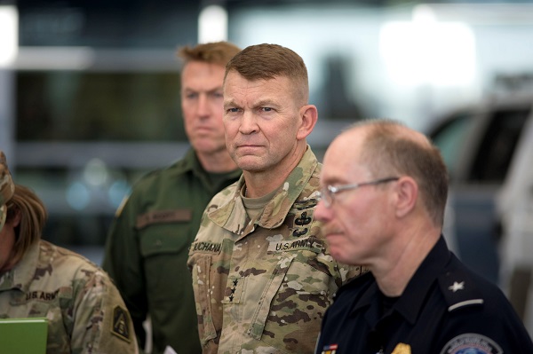 Las tropas recién llegadas forman parte de la Operación Línea Segura, tras la orden del presidente Trump de enviar soldados a la frontera con México. Foto: EFE
