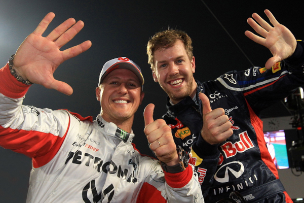 Con tal sólo 19 años de edad Schumacher correrá junto al cuatro veces campeón del mundo de la F1, Sebastian Vettel. FOTO: ESPECIAL