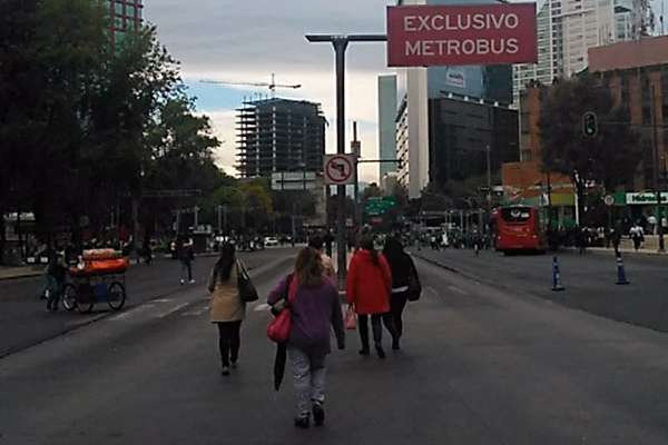 Paseo de la Reforma, Juárez y Eje Central son algunas de las avenidas afectada.
FOTO: @IngCastGon