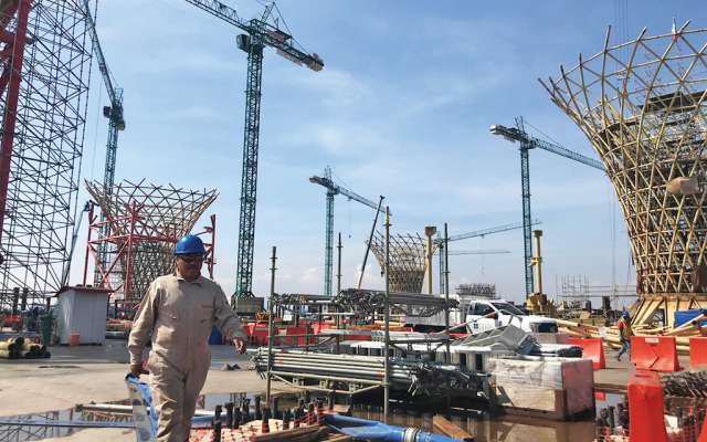 Cuatro afores aportaron a la obra de Texcoco. Foto: Especial.