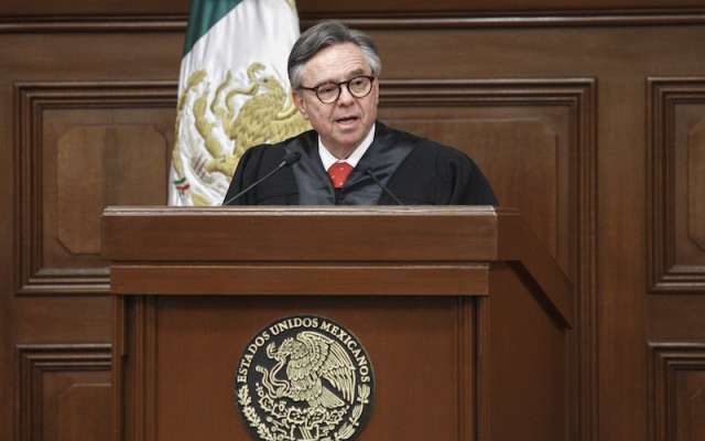 El ministro Eduardo Medina Mora presidente de la Segunda Sala de la Suprema Corte de Justicia de la Nación, rindió su informe de labores ante el pleno del Alto Tribunal. FOTO: ISAAC ESQUIVEL /CUARTOSCURO.COM