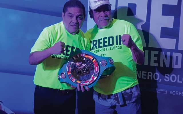 CINE. Durante la premier especial asistieron varios boxeadores retirados. Foto: Especial