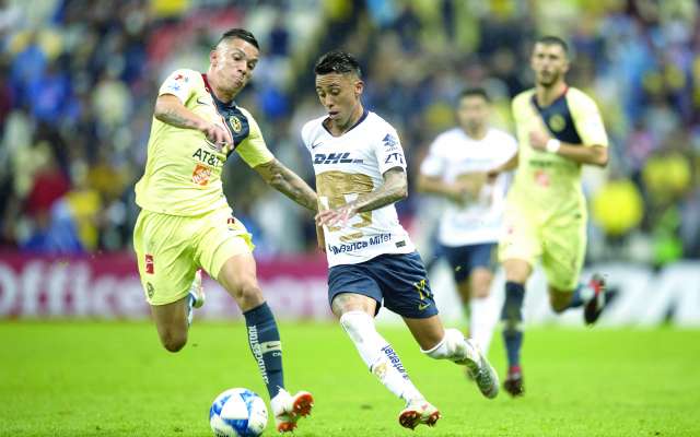 ORGULLO. Águilas y felinos buscarán llegar al duelo
por la corona, luego del empate 1-1 que dejaron en la ida. Foto: MEXSPORT
