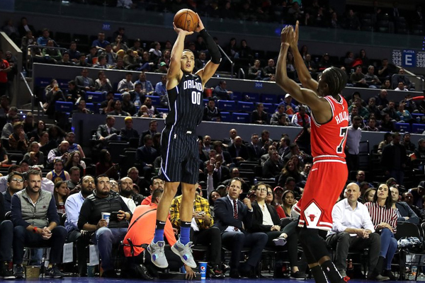 Durante el tercer periodo, los Bulls comenzaron a sorprender. FOTO: @NBAMEX