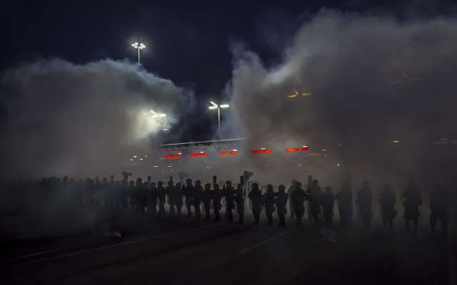 El operativo, fue anunciado desde un día antes por las autoridades de la Oficina de Aduanas y Protección Fronteriza. Foto: Cuartoscuro.