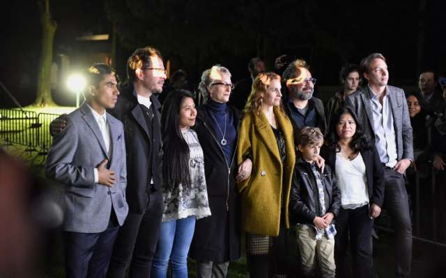 Alfonso Cuarón agradeció al público por asistir. POR ÉDGAR LÓPEZ