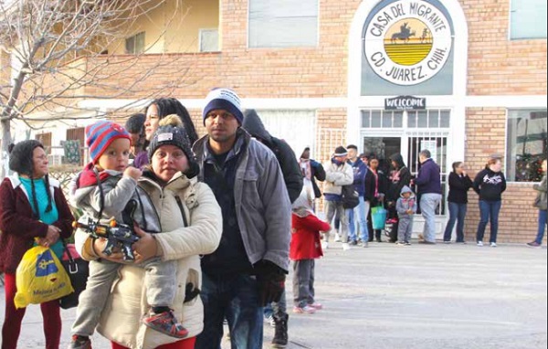 Al menos tres días a la semana, reciben a grupos de entre 60 y 200 repatriados. Foto: HÉRIKA MARTÍNEZ PRADO
