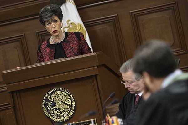 Acusa que la magistrada presidenta ha “tomado un rol de parte”. FOTO: CUARTOSCURO